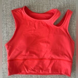 LULULEMON WORKOUT TANK | red | size 10 | like new condition w/ built in bra.